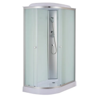 Душовий бокс WAVE SB-02-R-FB-120x80x215/SATIN/без гідромасажу/низький піддон(MI6893)